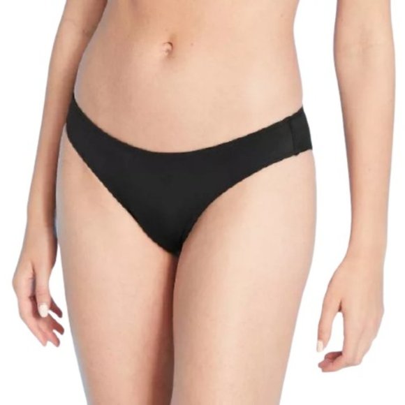 Shade & Shore Black Hipster Bikini Bottom Medium - Picture 1 of 8